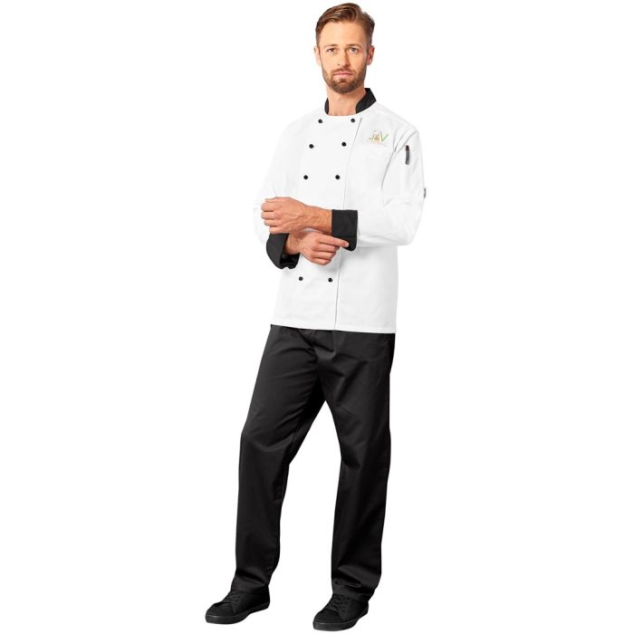 Unisex Long Sleeve Toulon Chef Jacket - Image 17