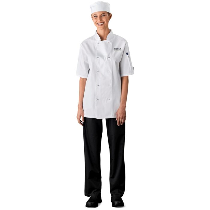 Unisex Short Sleeve Zest Chef Jacket - Image 12
