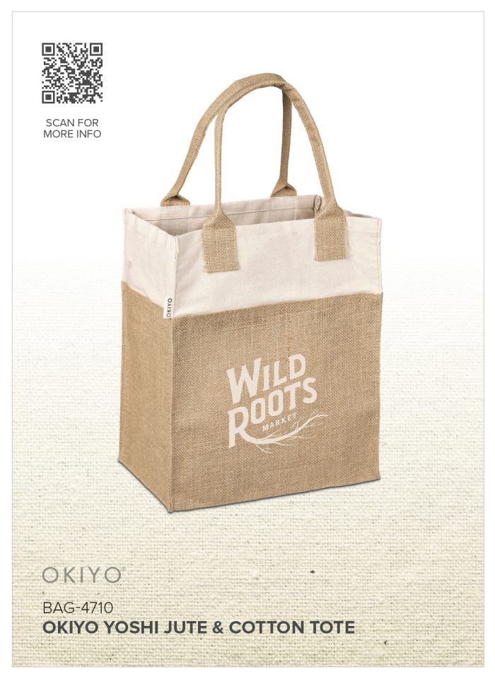Okiyo Yoshi Jute & Cotton Tote - Image 5