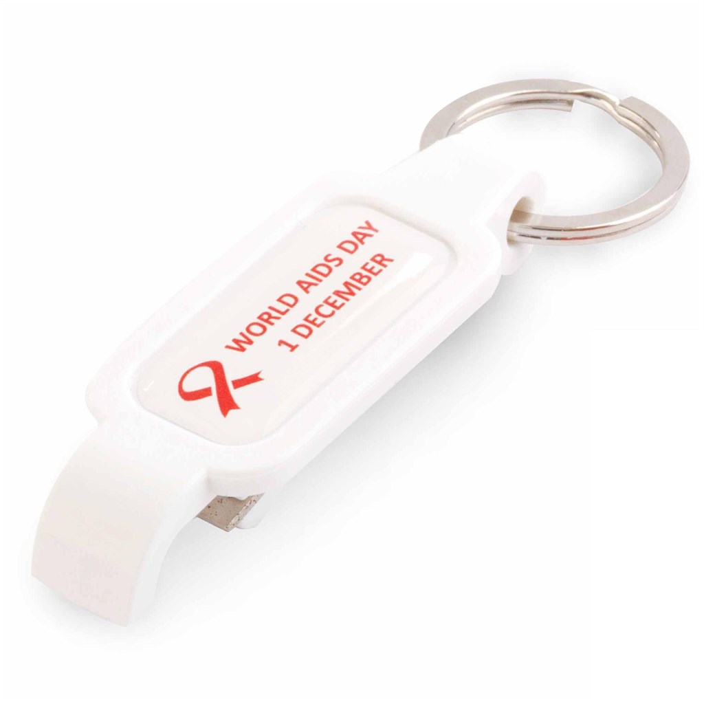 Altitude Moonshine Dome Bottle Opener Keyholder - Solid White - Image 2