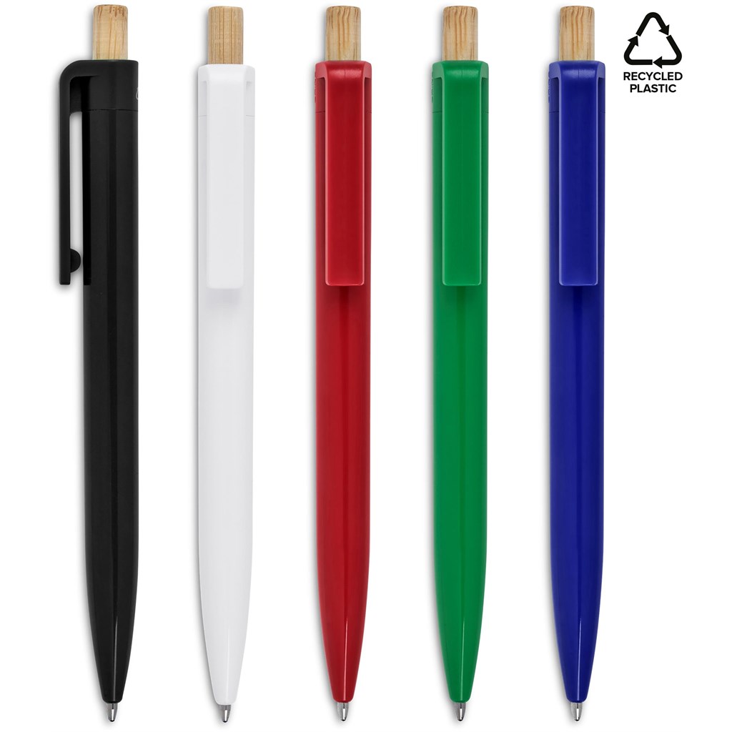 Altitude Tickit Recycled Plastic & Bamboo Ball Pen - Image 6
