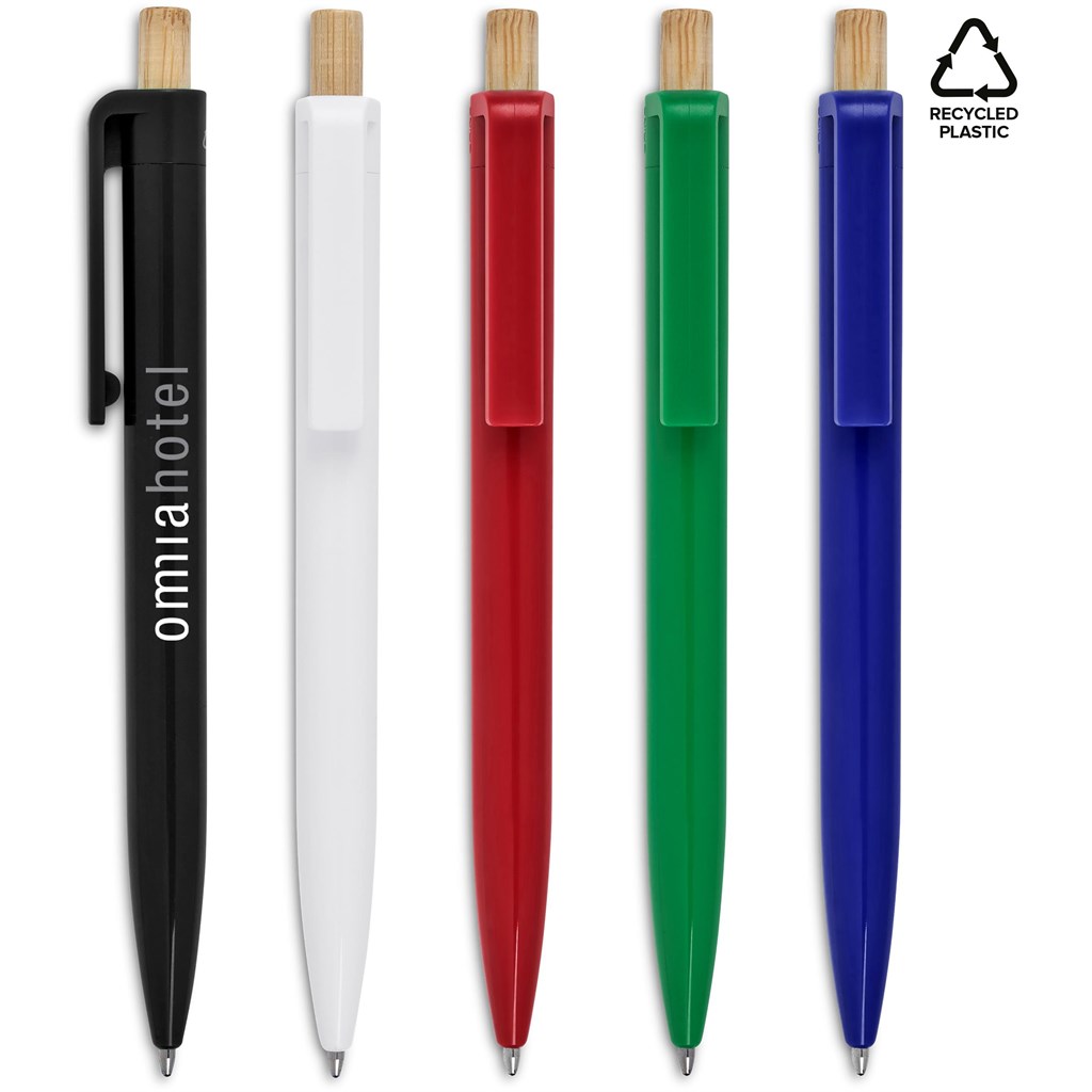 Altitude Tickit Recycled Plastic & Bamboo Ball Pen - Image 5