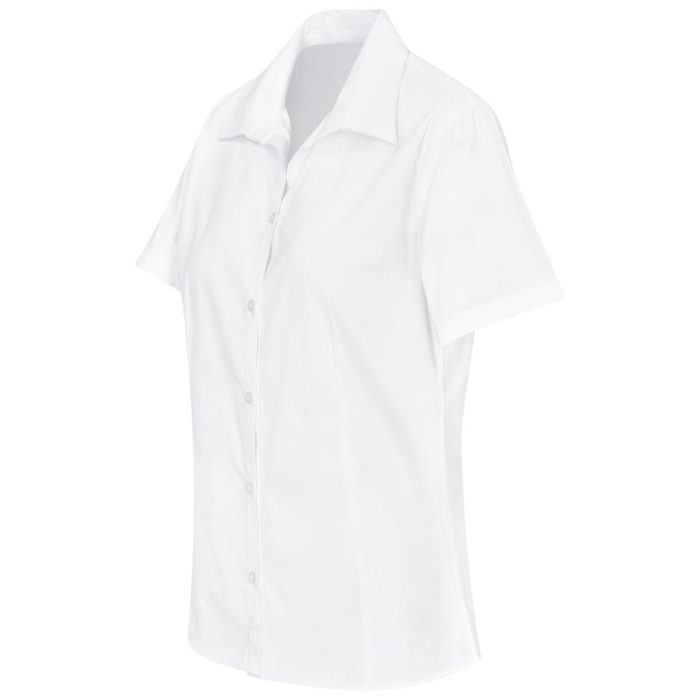 Ladies Short Sleeve Cotton Twill Moderna Shirt - Image 2