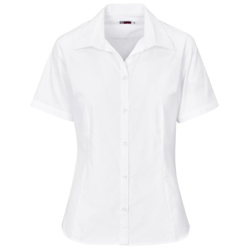 Ladies Short Sleeve Cotton Twill Moderna Shirt
