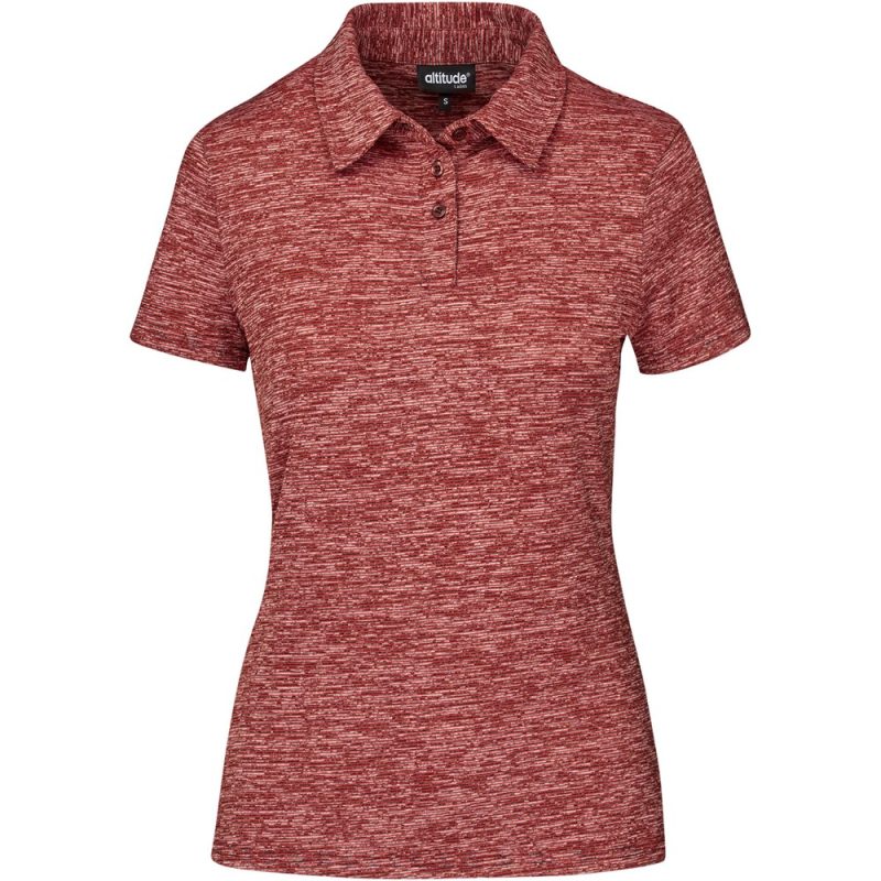 Ladies Echo Golf Shirt - Red