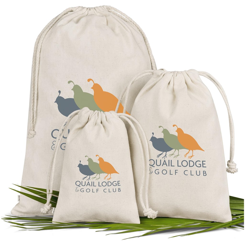 Okiyo Chikara Mini Cotton Drawstring Pouch - Image 4