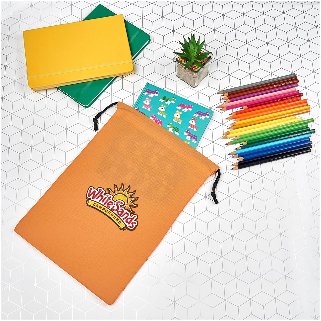 Quando Non-Woven Drawstring Pouch - Image 3