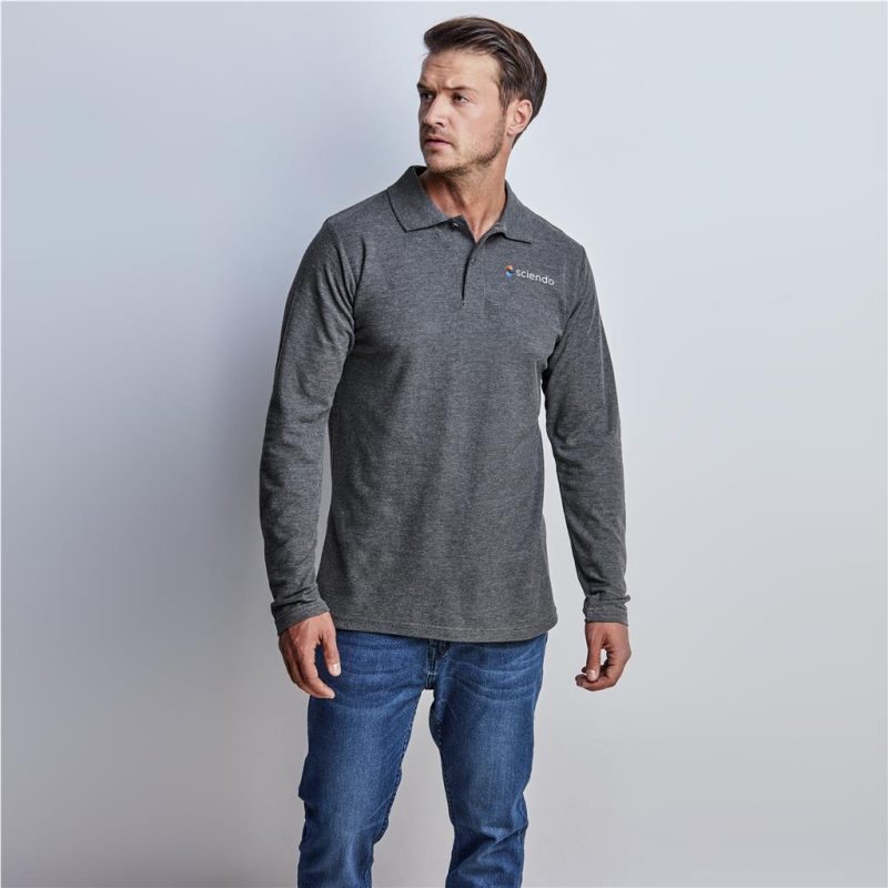 Mens Long Sleeve Elemental Golf Shirt