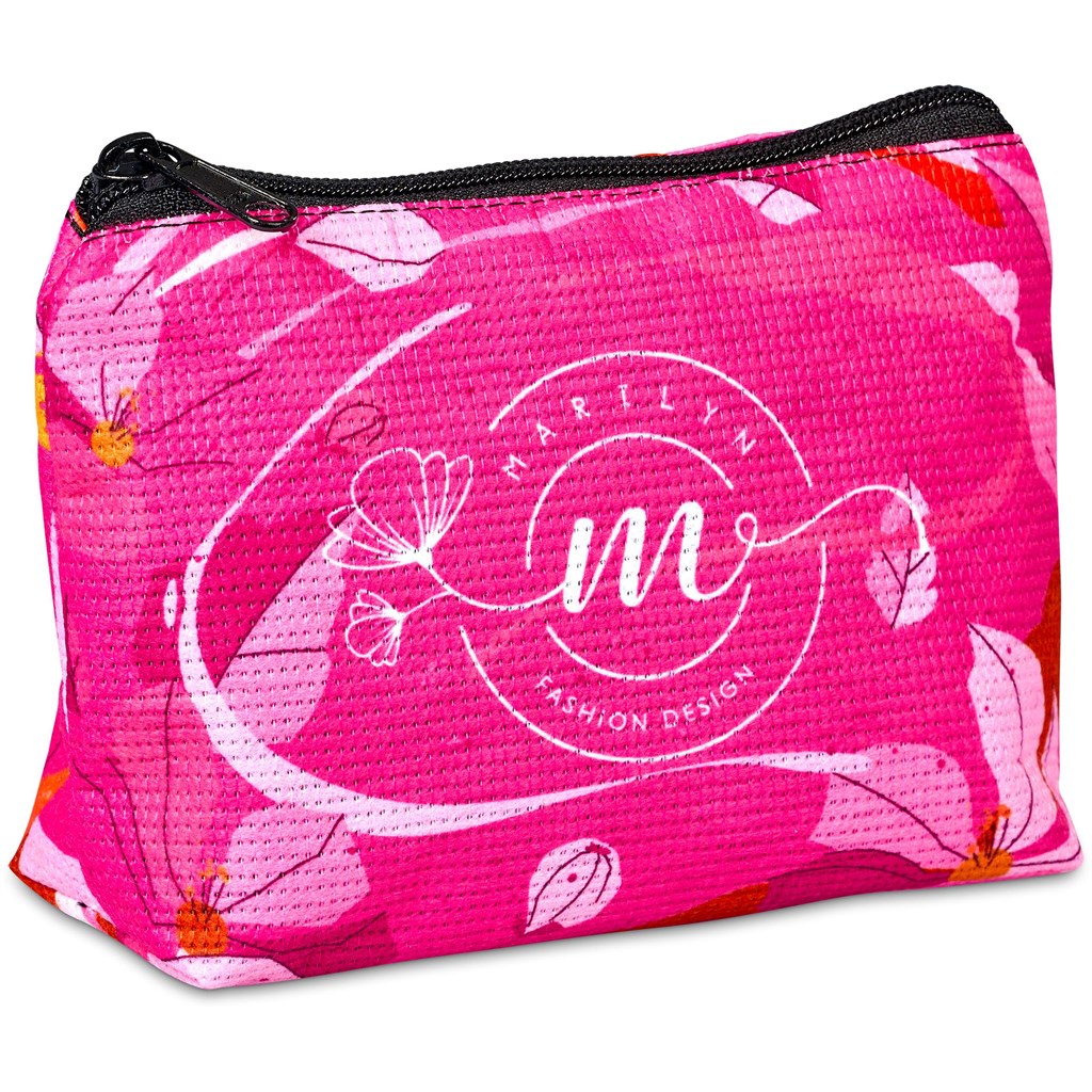 Hoppla Leanne Recycled PET Stitch-Bond Mini Toiletry Bag - Image 12