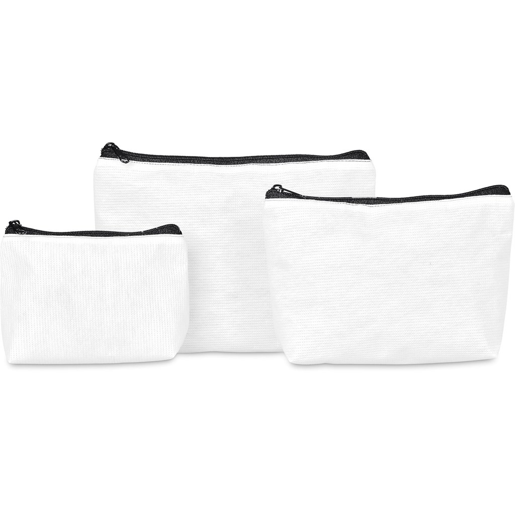 Hoppla Leanne Recycled PET Stitch-Bond Mini Toiletry Bag - Image 10
