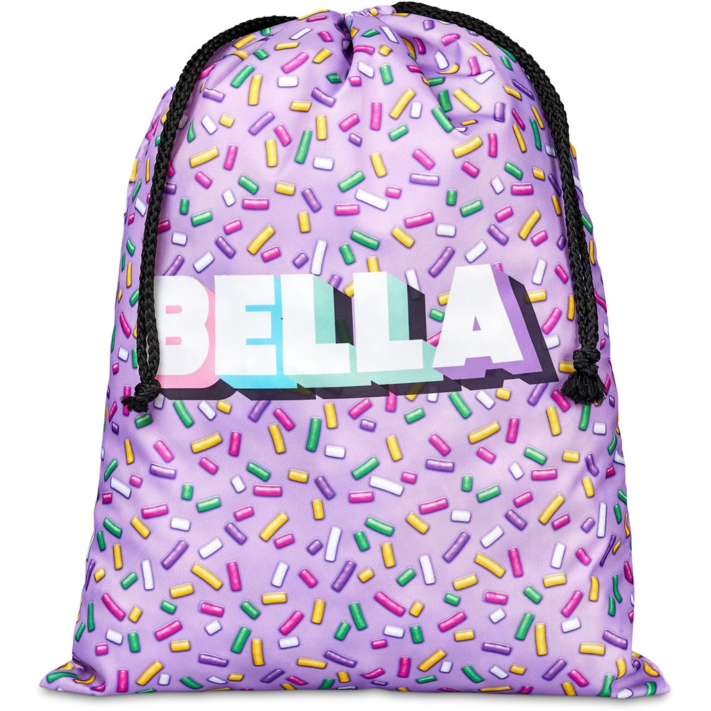 Hoppla Benguela Jumbo Polyester Drawstring Pouch - Image 3