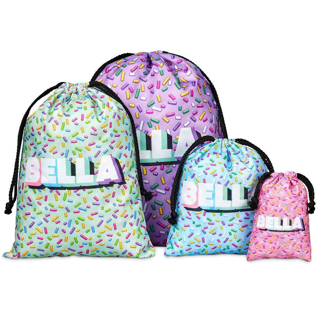 Hoppla Benguela Jumbo Polyester Drawstring Pouch - Image 4