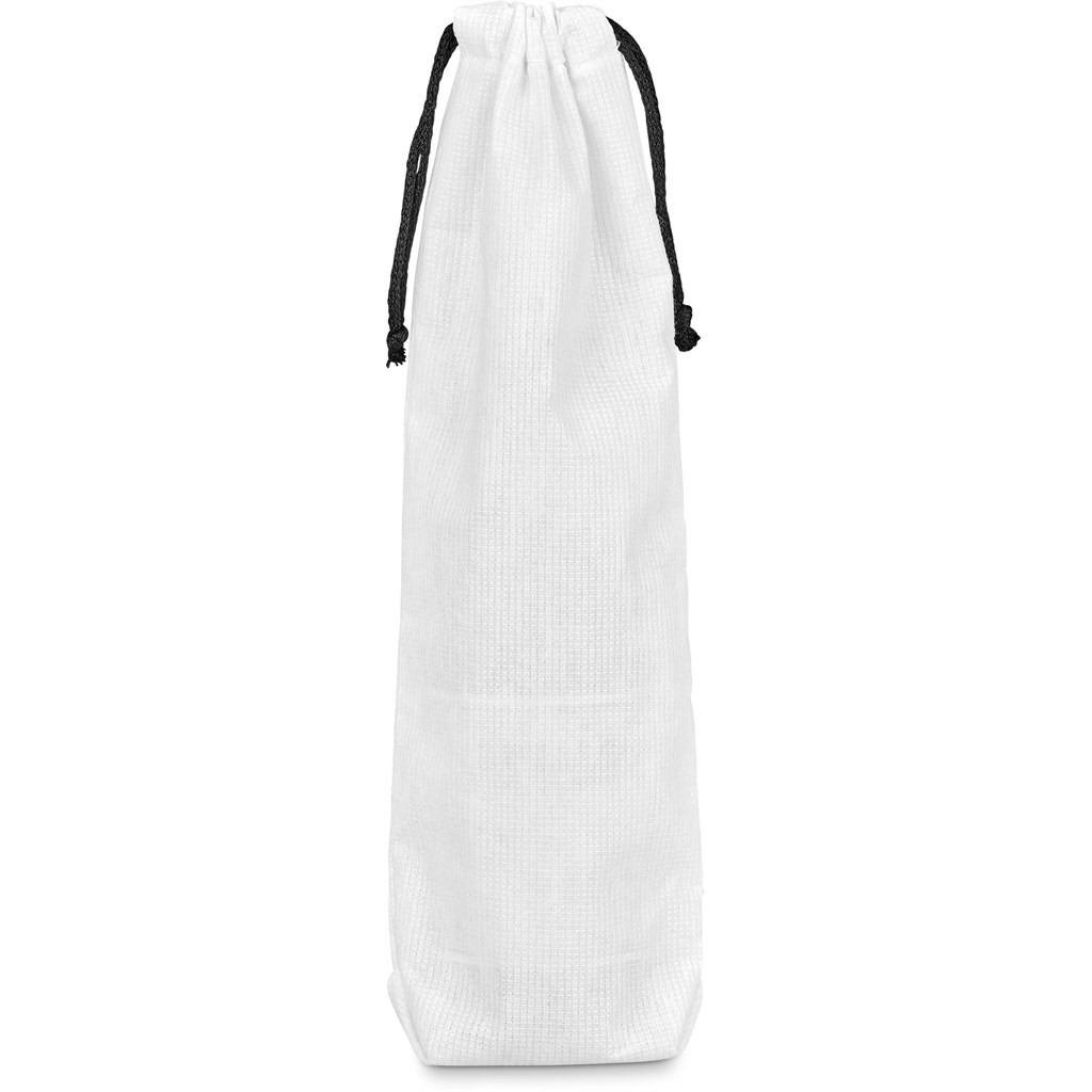 Hoppla Tipsy RPET Wine Bottle Drawcord Bag - Image 2