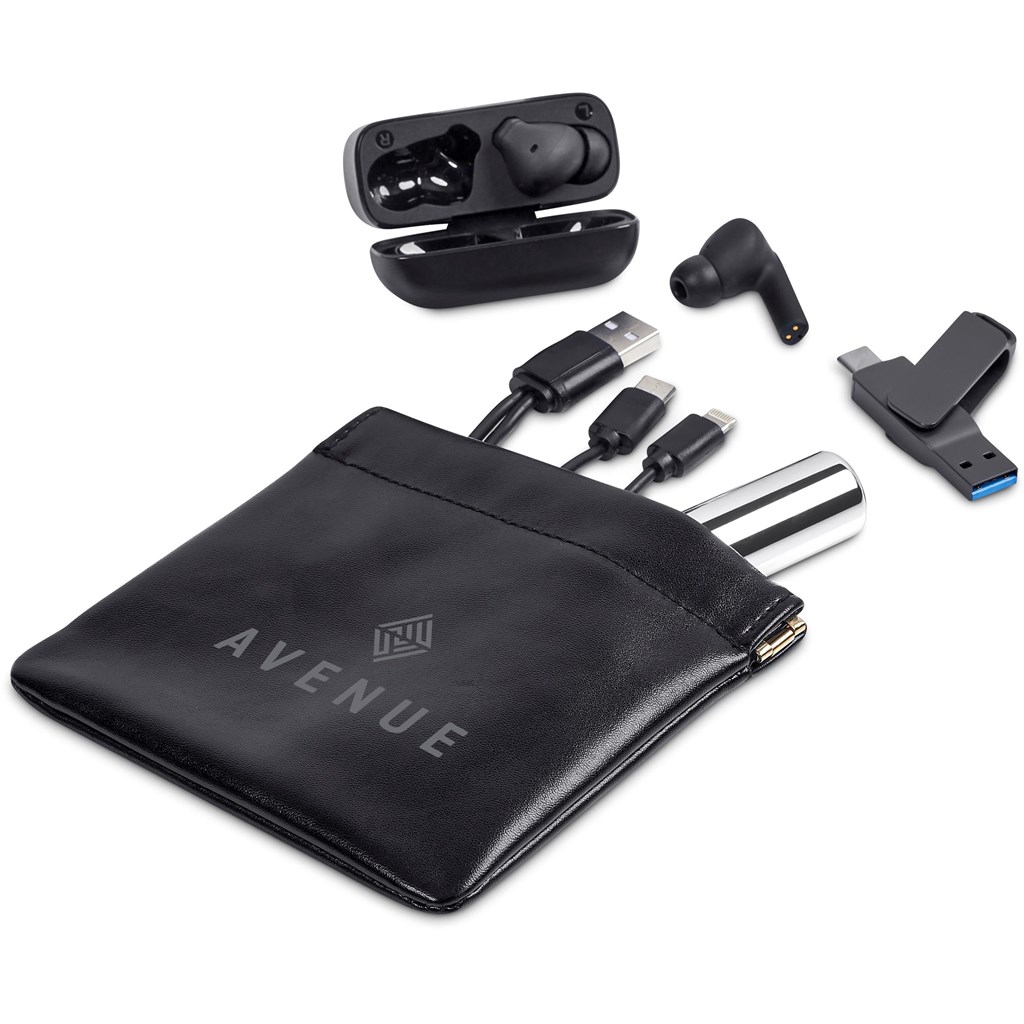 Eva & Elm Plush PU Tech & Accessory Pouch - Image 2