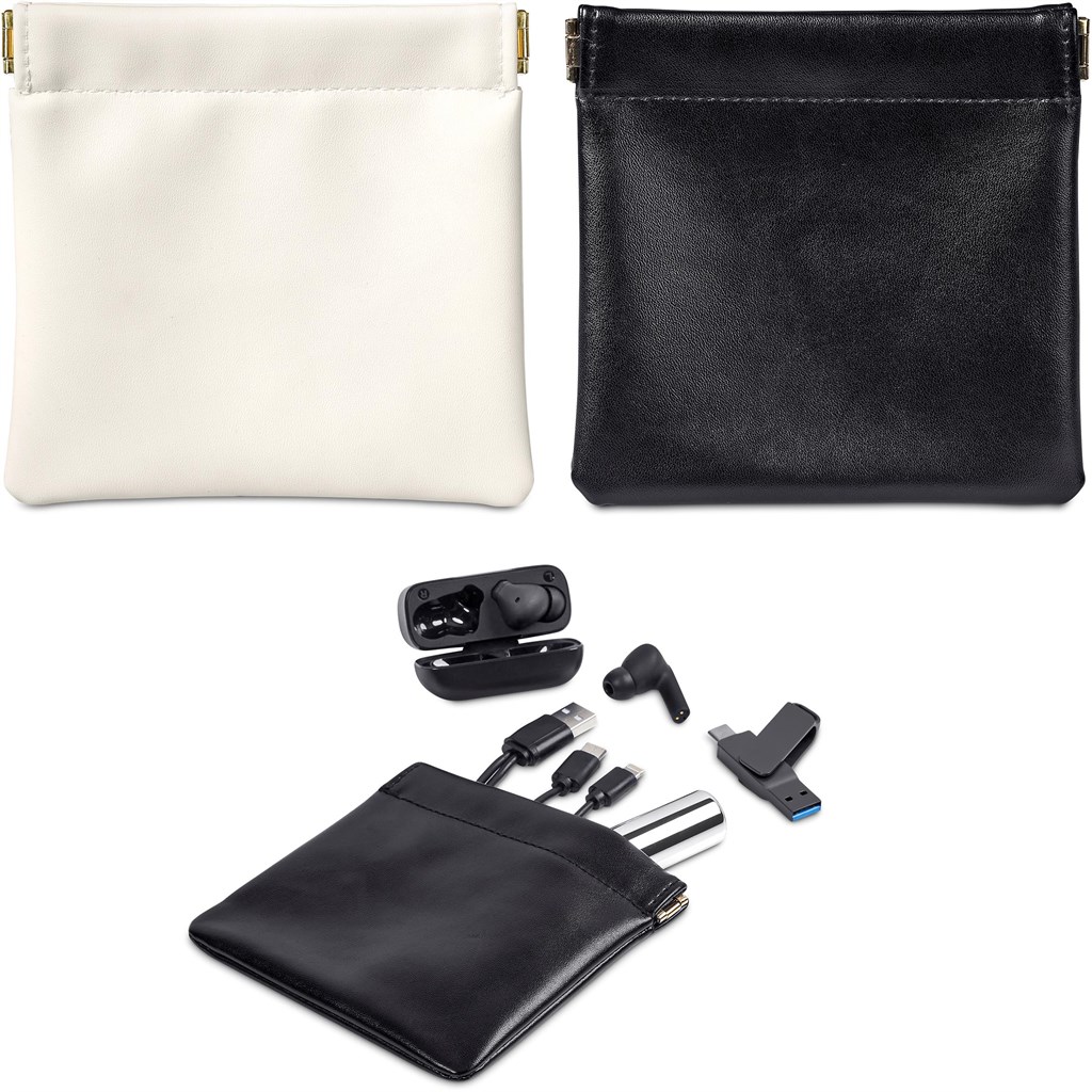 Eva & Elm Plush PU Tech & Accessory Pouch - Image 5