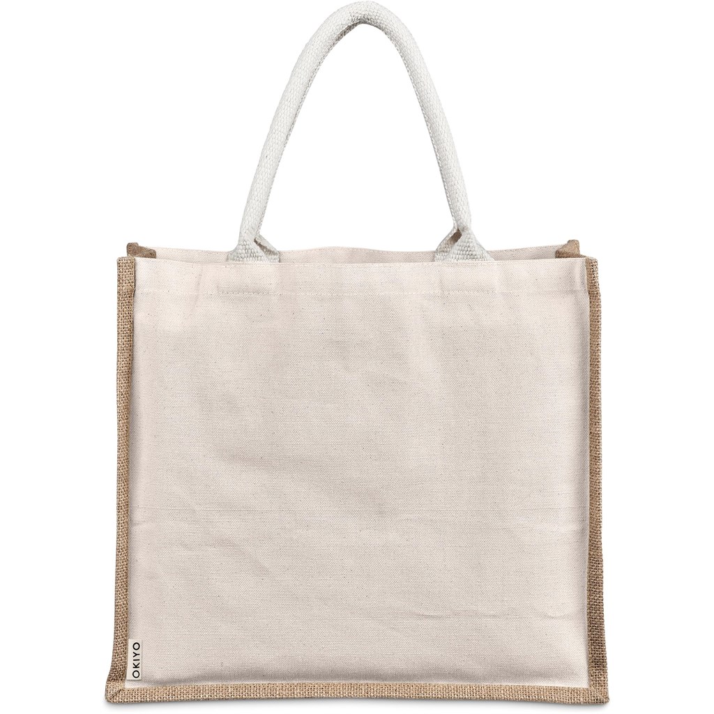 Okiyo Chinsai Maxi Jute & Cotton Tote - Image 11