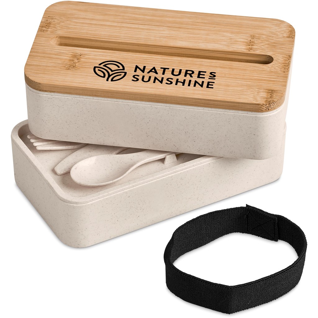 Okiyo Dura Wheat Straw & Bamboo Lunch Box Set - Image 8