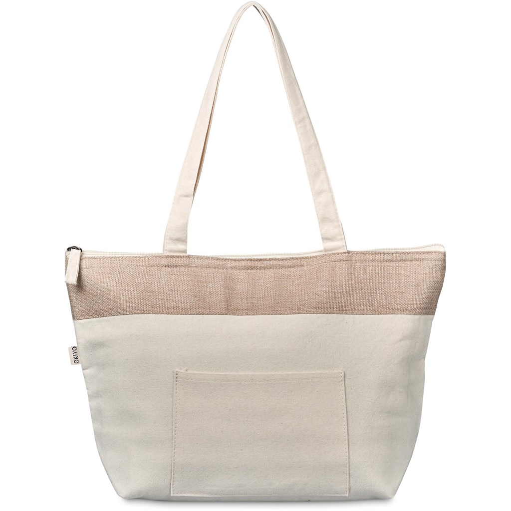 Okiyo Arshi Cotton & Jute 12 Can Lunch Cooler - Image 7