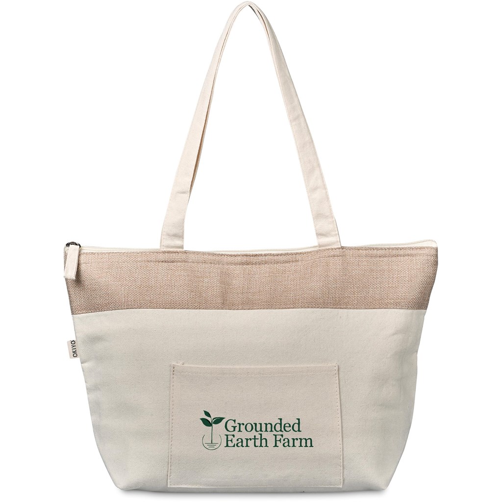 Okiyo Arshi Cotton & Jute 12 Can Lunch Cooler - Image 11