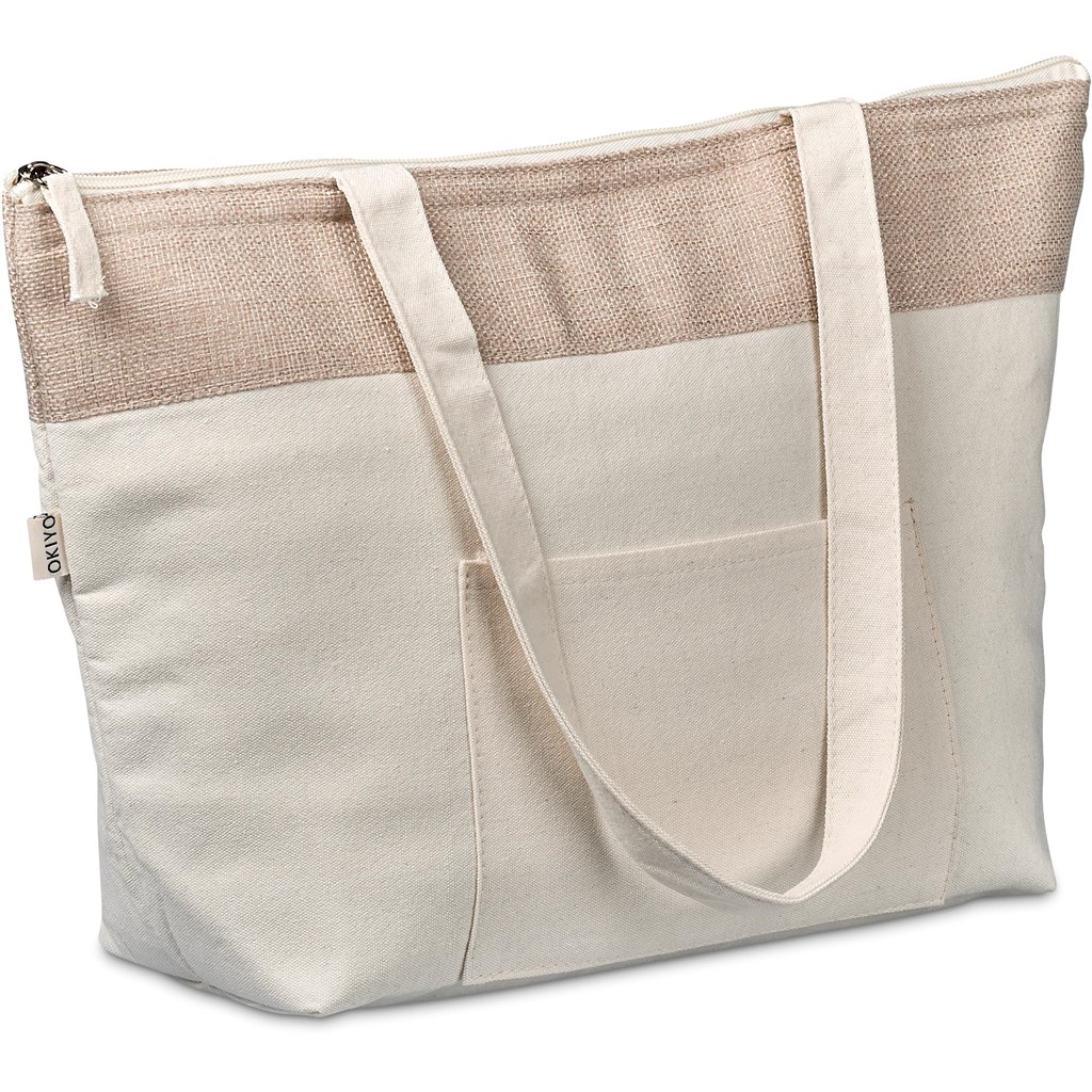 Okiyo Arshi Cotton & Jute 12 Can Lunch Cooler - Image 12