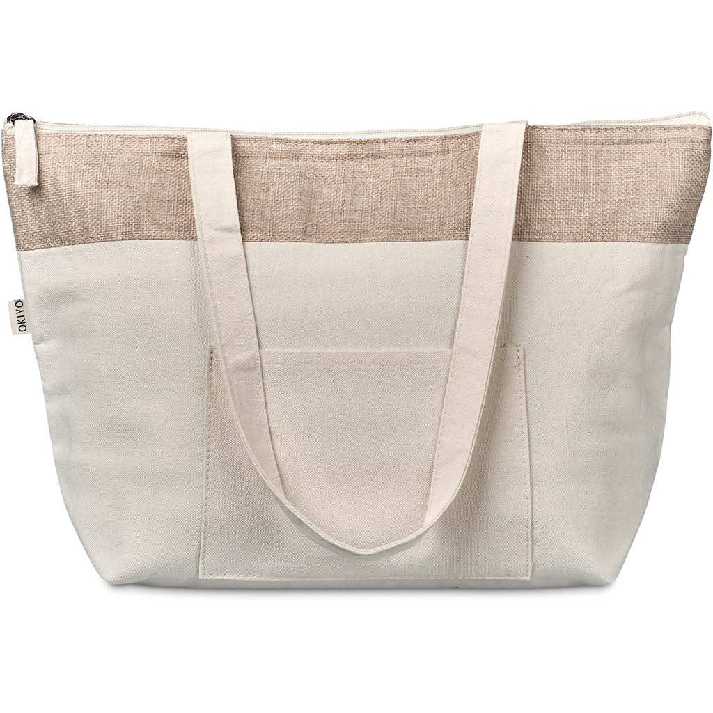 Okiyo Arshi Cotton & Jute 12 Can Lunch Cooler - Image 2