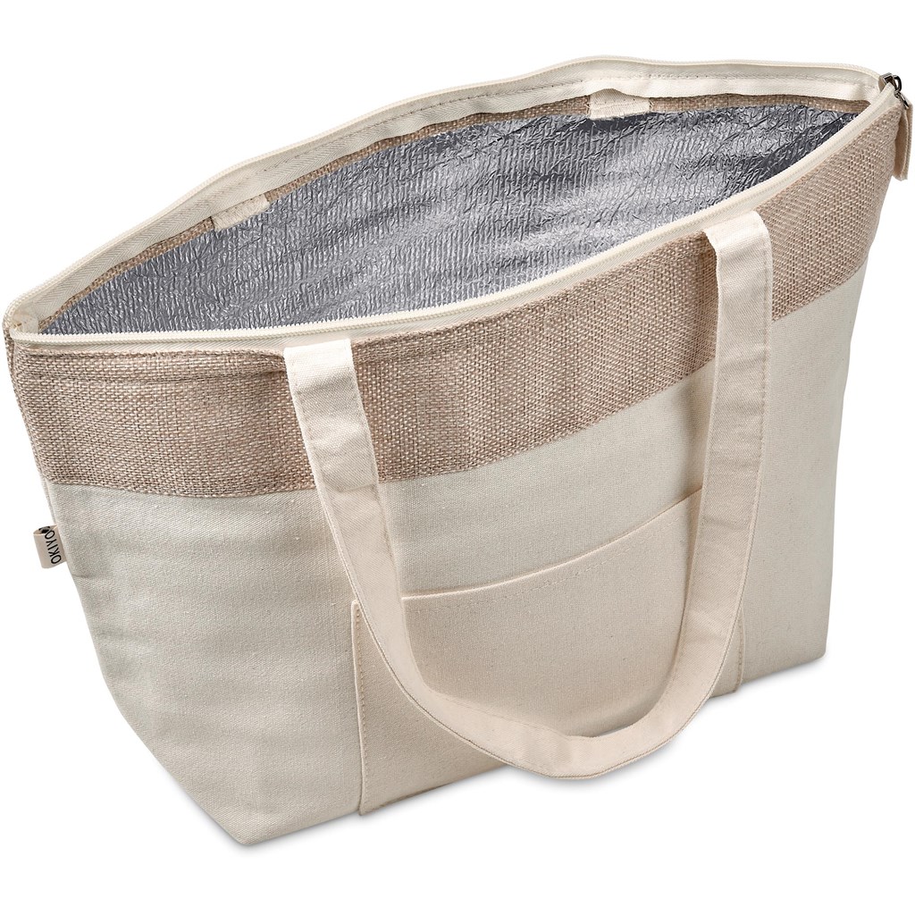 Okiyo Arshi Cotton & Jute 12 Can Lunch Cooler - Image 10