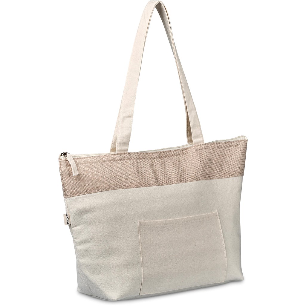 Okiyo Arshi Cotton & Jute 12 Can Lunch Cooler - Image 4