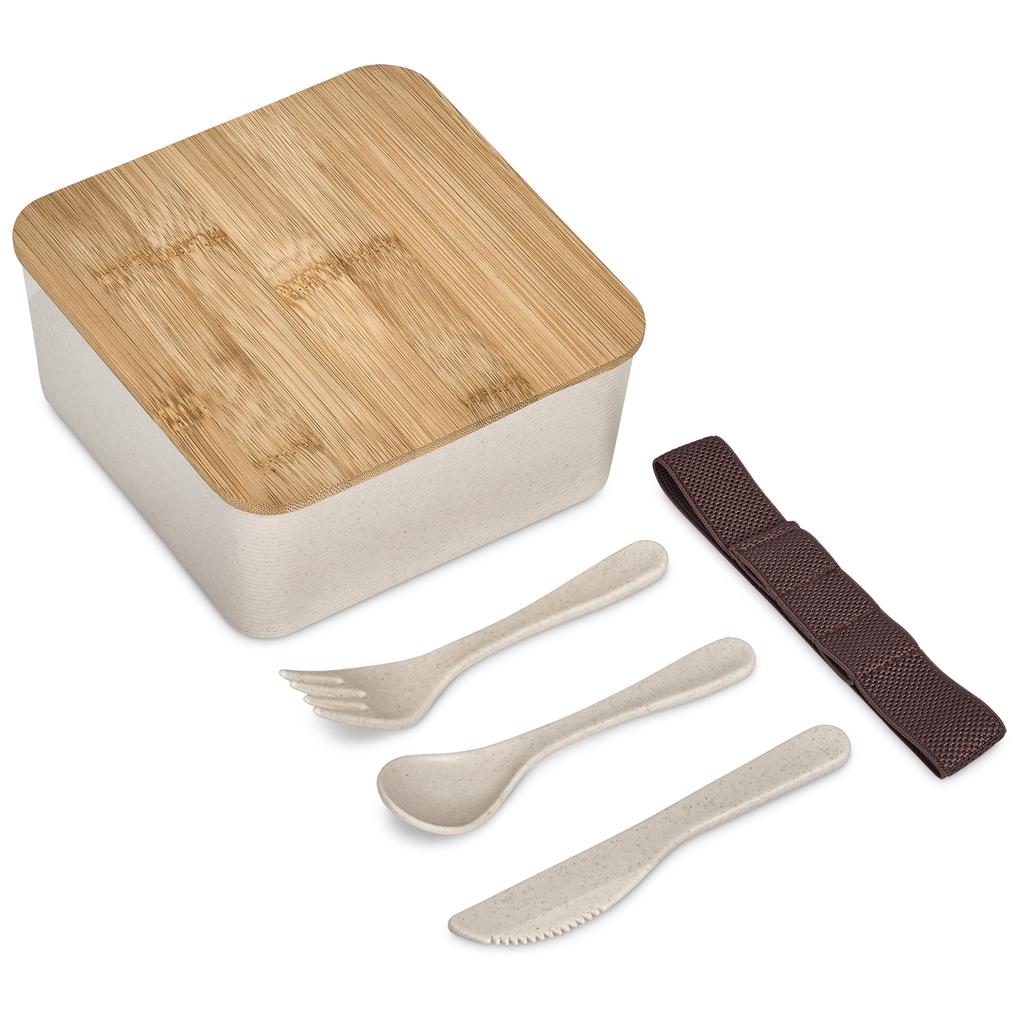 Okiyo Wani Wheat Straw & Bamboo Lunch Box - Image 4