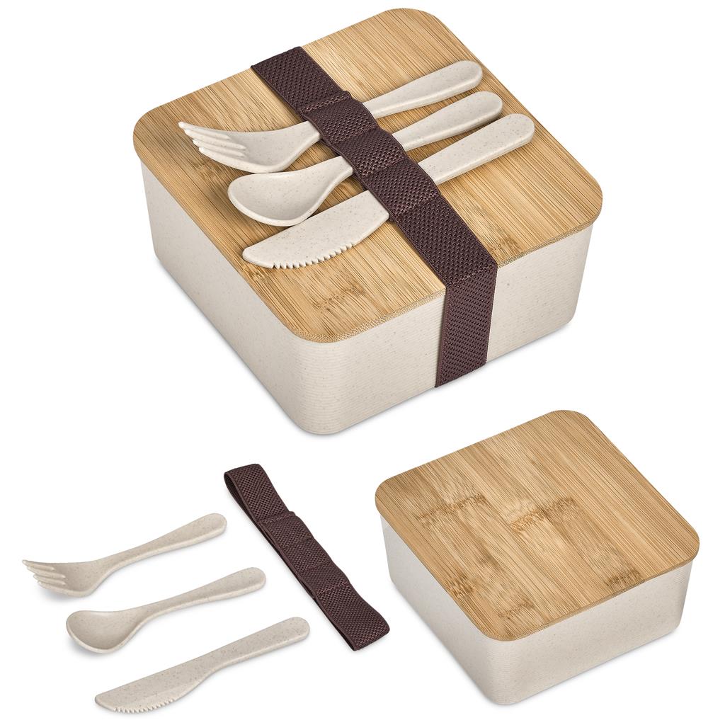 Okiyo Wani Wheat Straw & Bamboo Lunch Box - Image 5