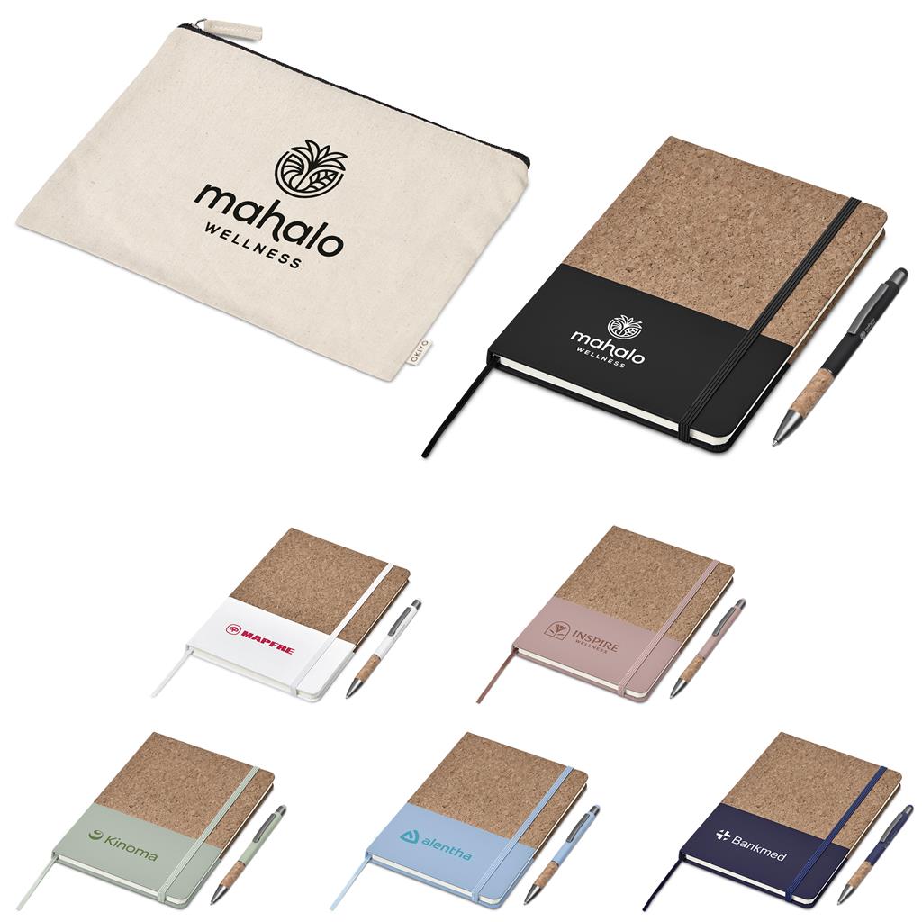 Okiyo Denki Cork Notebook & Pen Set