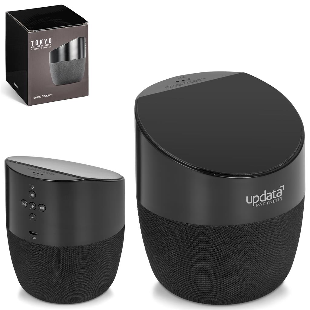 Swiss Cougar Tokyo Wireless Charger & Bluetooth Speaker