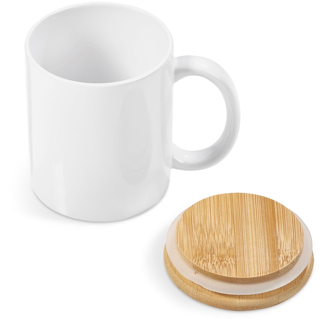 Okiyo Sozo Bamboo & Ceramic Sublimation Coffee Mug - 330ml - Image 5