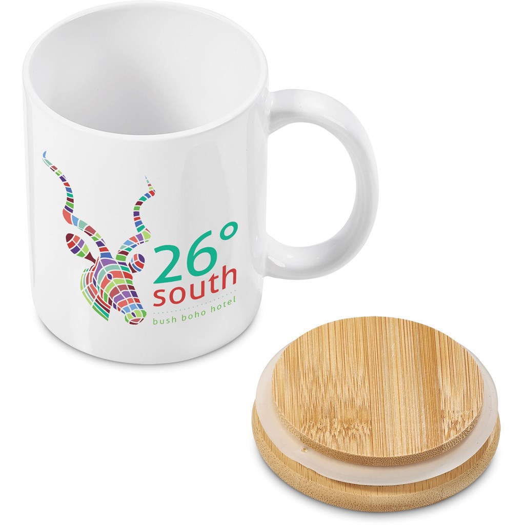 Okiyo Sozo Bamboo & Ceramic Sublimation Coffee Mug - 330ml - Image 20