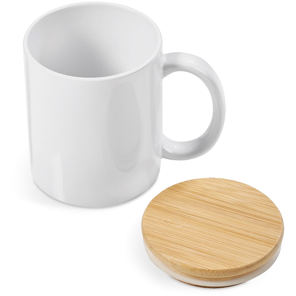 Okiyo Sozo Bamboo & Ceramic Sublimation Coffee Mug - 330ml - Image 15