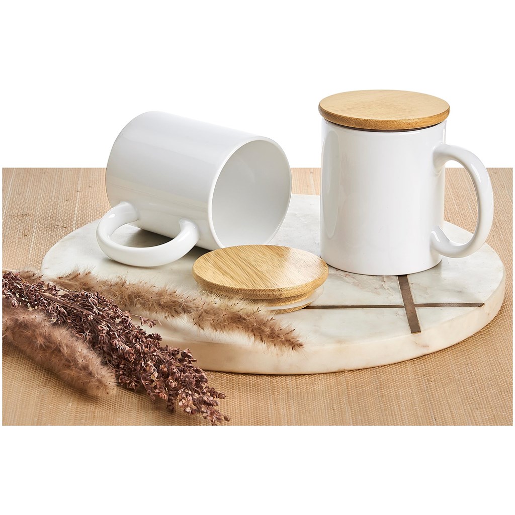 Okiyo Sozo Bamboo & Ceramic Sublimation Coffee Mug - 330ml - Image 14