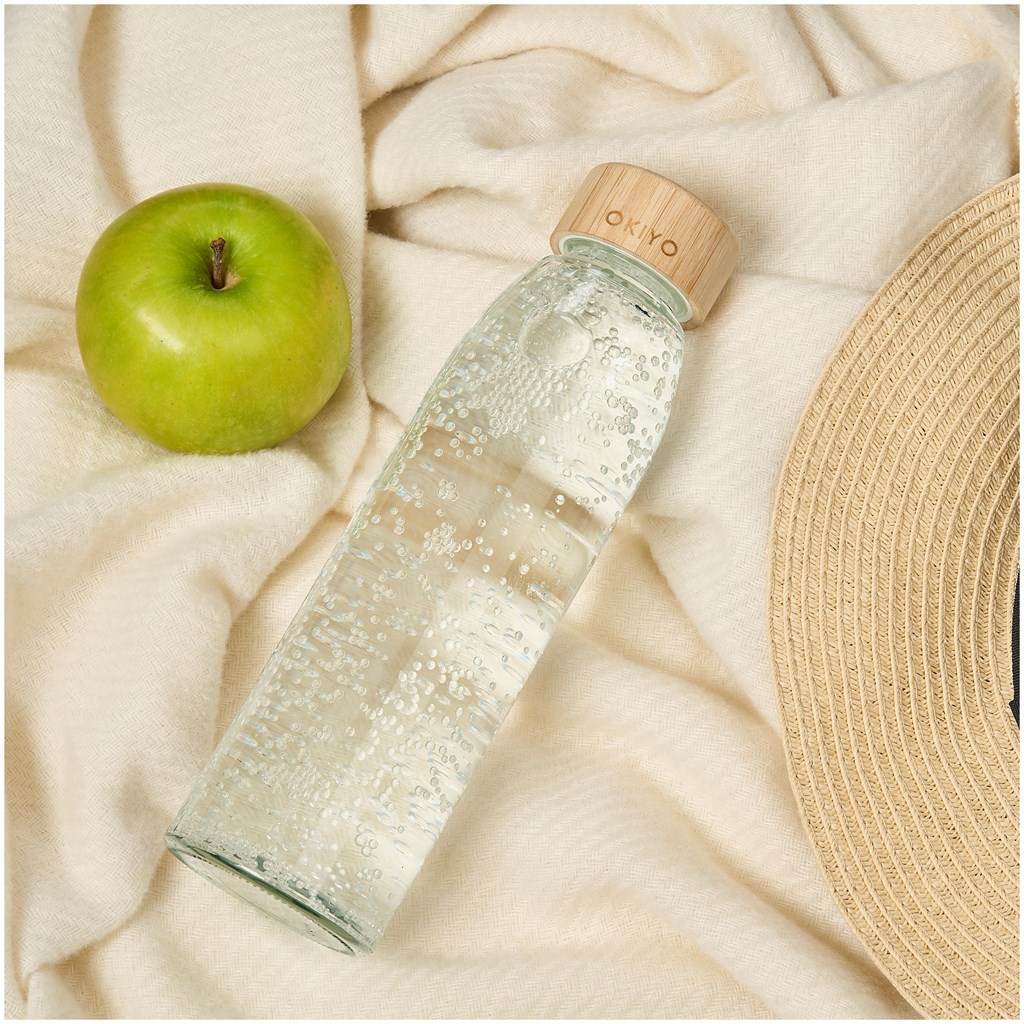 Okiyo Wabi-Sabi Glass Water Bottle - 500ml - Image 3
