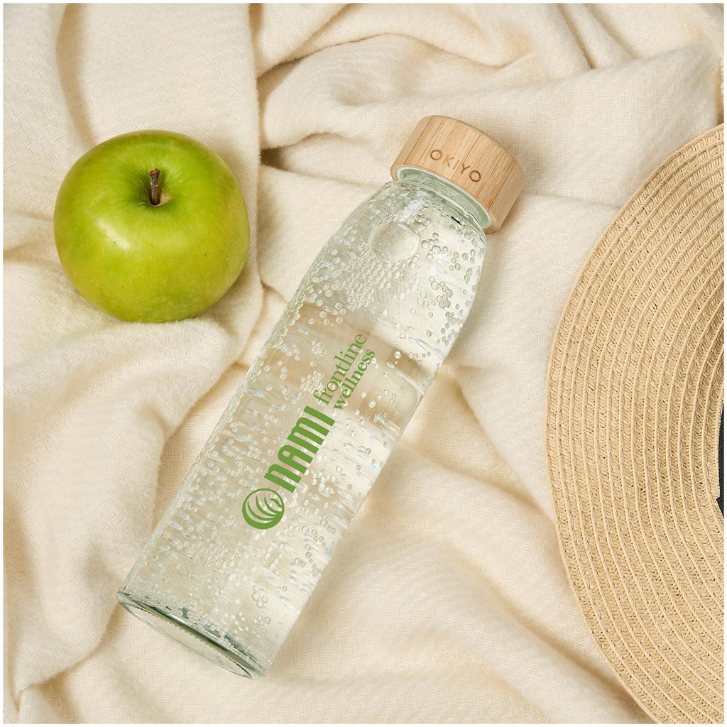 Okiyo Wabi-Sabi Glass Water Bottle - 500ml - Image 13