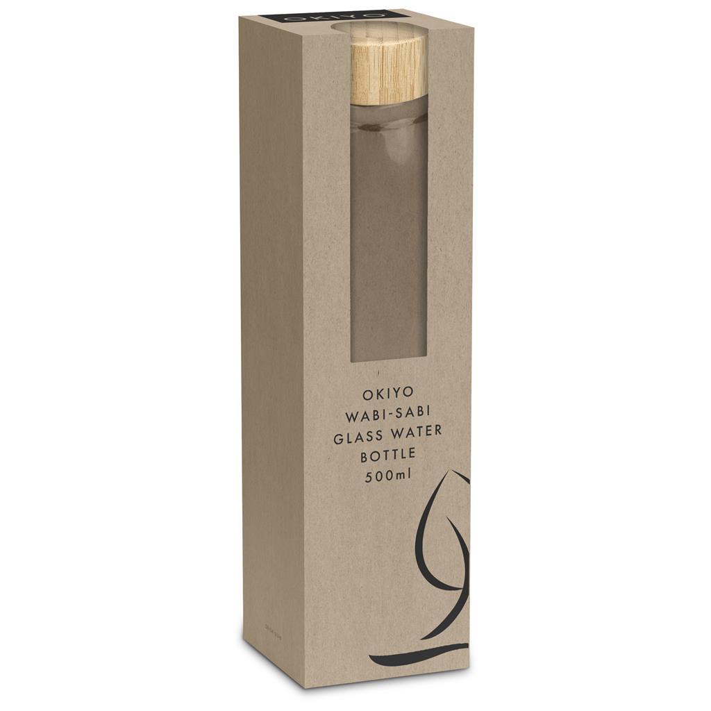 Okiyo Wabi-Sabi Glass Water Bottle - 500ml - Image 6