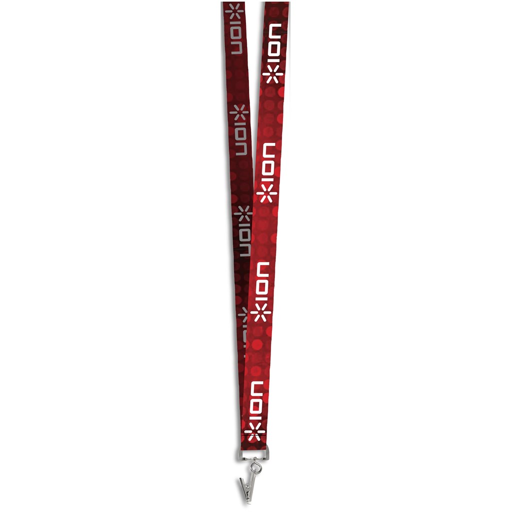 Altitude Crocodile Clip Double-Sided Sublimation Satin Lanyard - Image 2