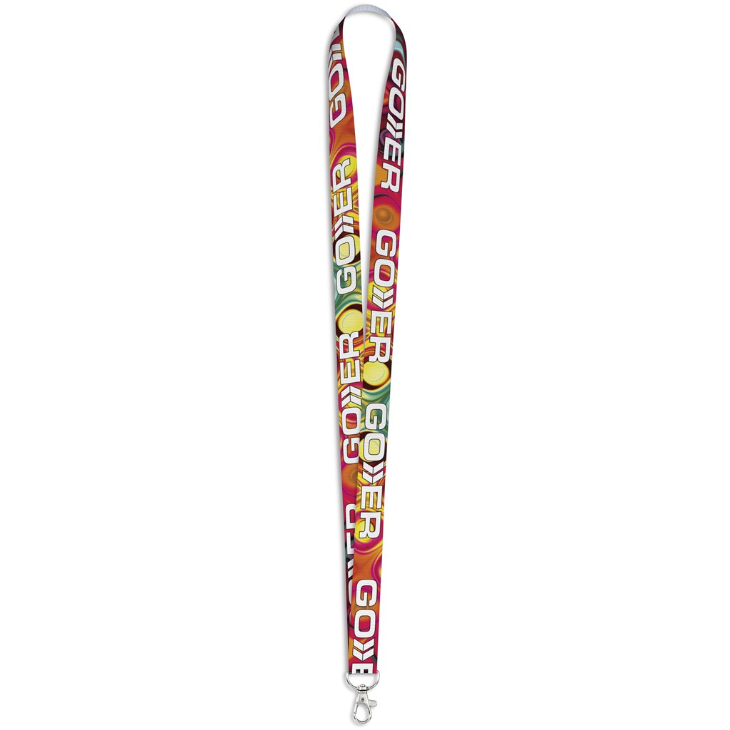 Altitude Snap Hook Clip Double-Sided Sublimation Petersham Lanyard - Image 2