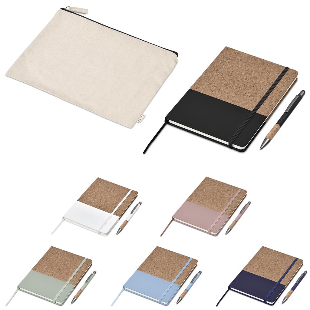 Okiyo Denki Cork Notebook & Pen Set - Image 2