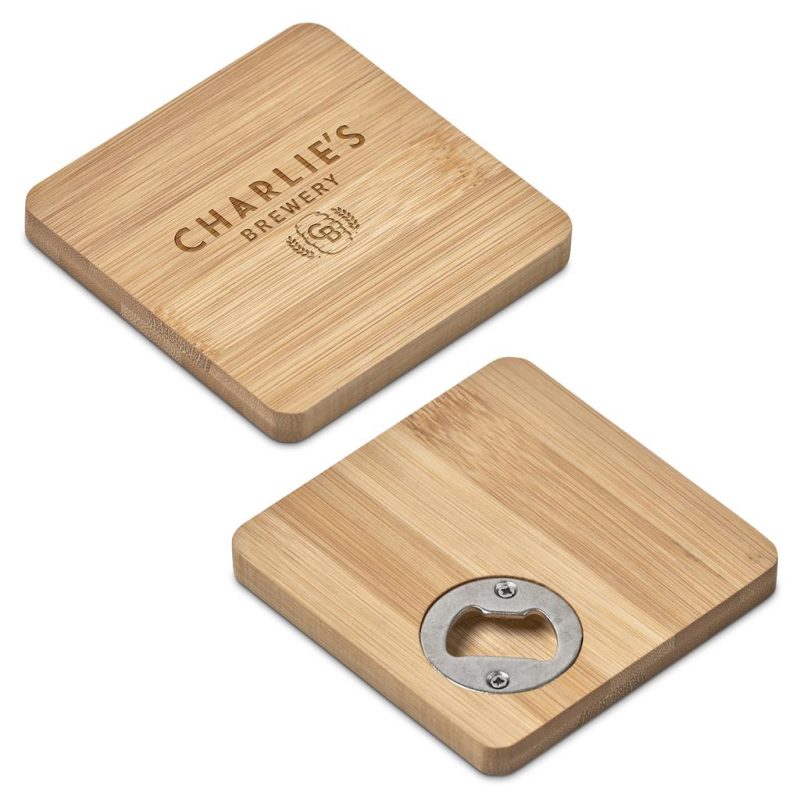 Altitude Drifter Bamboo Bottle Opener Coaster