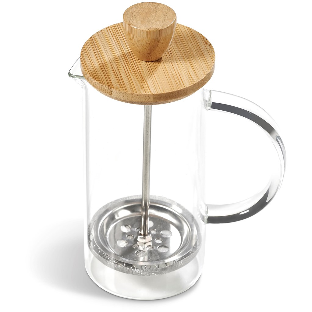 Okiyo Osu Glass & Bamboo Coffee Plunger - 350ml - Image 5