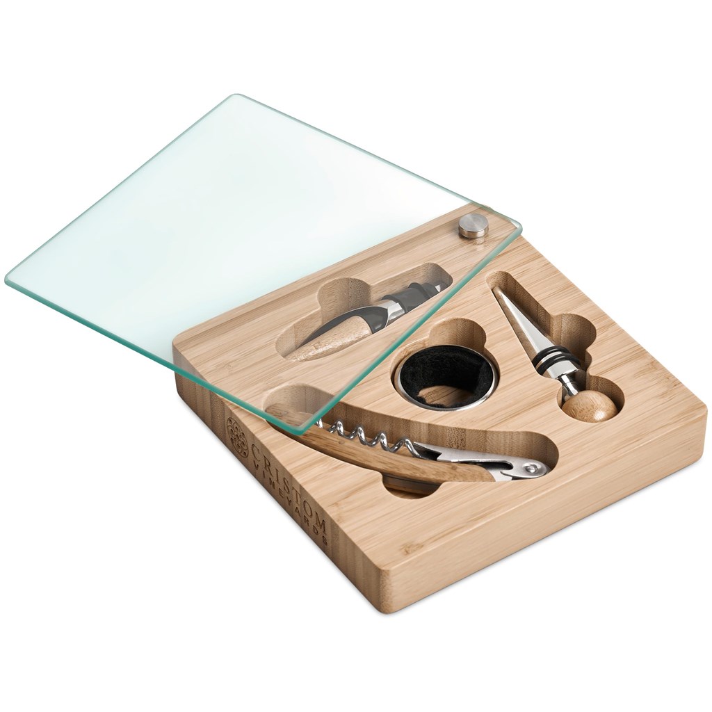 Okiyo Budonoki Bamboo Wine Accessories set - Image 17