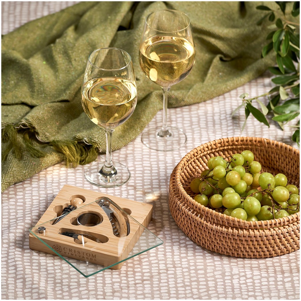 Okiyo Budonoki Bamboo Wine Accessories set - Image 10