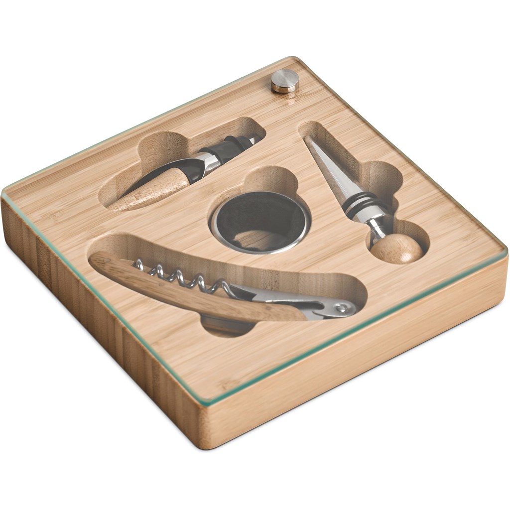 Okiyo Budonoki Bamboo Wine Accessories set - Image 2