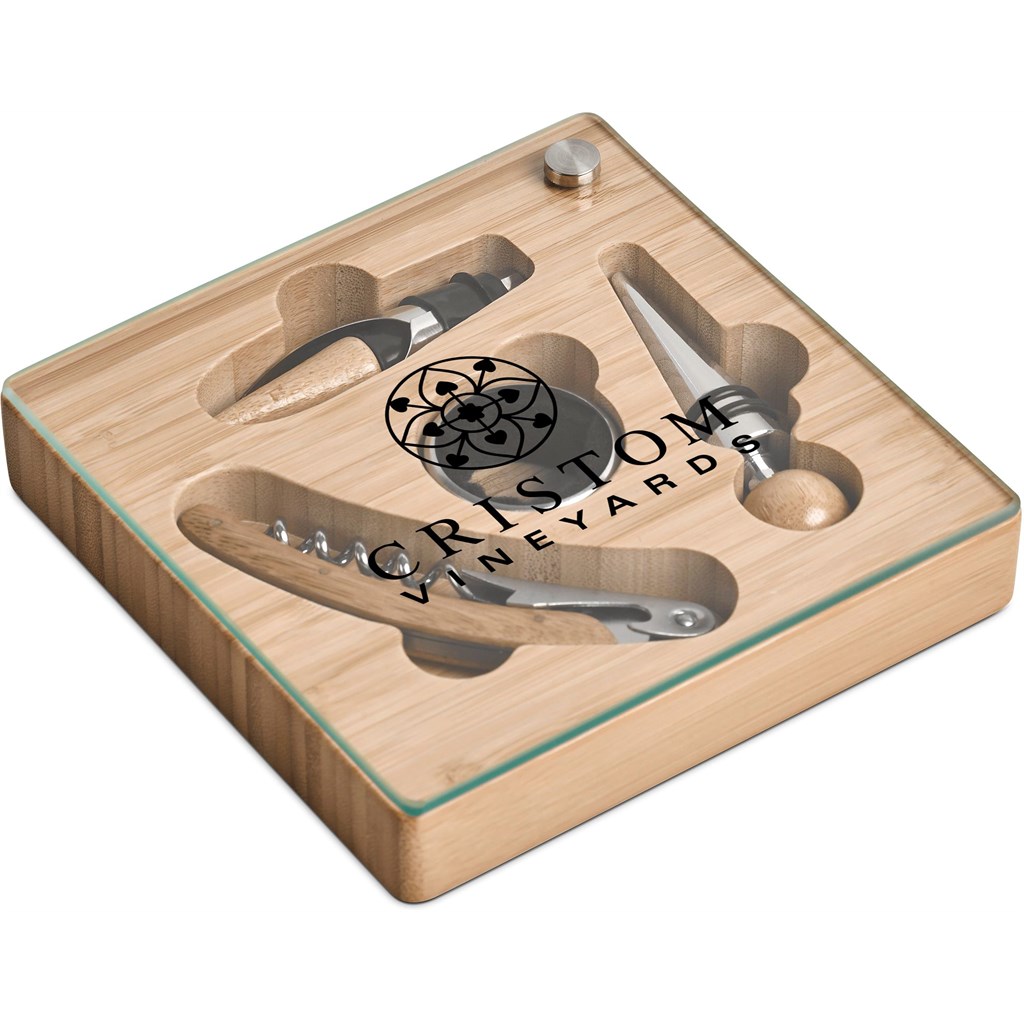 Okiyo Budonoki Bamboo Wine Accessories set - Image 13
