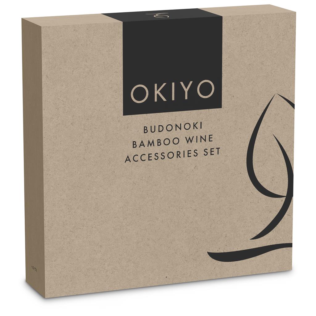 Okiyo Budonoki Bamboo Wine Accessories set - Image 7