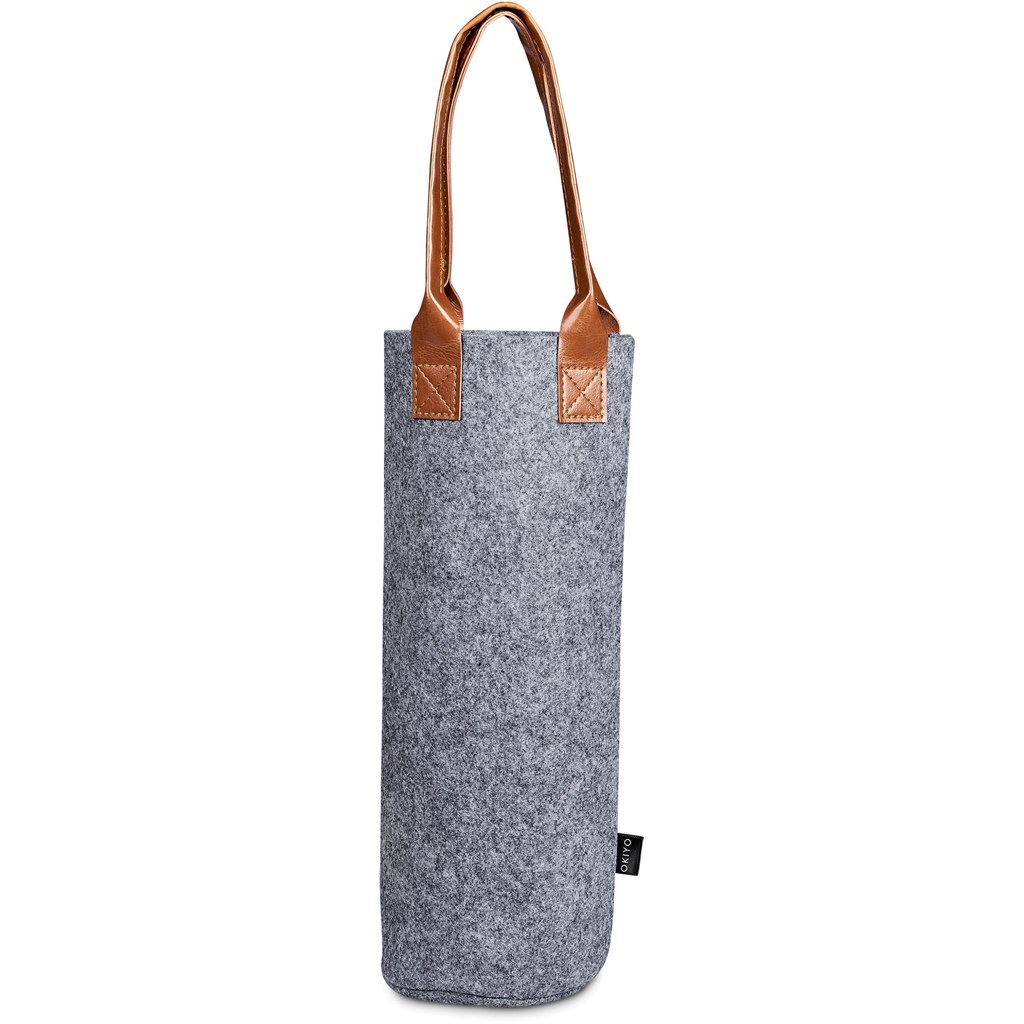 Okiyo Tahada RPET Felt Wine Tote - Image 5