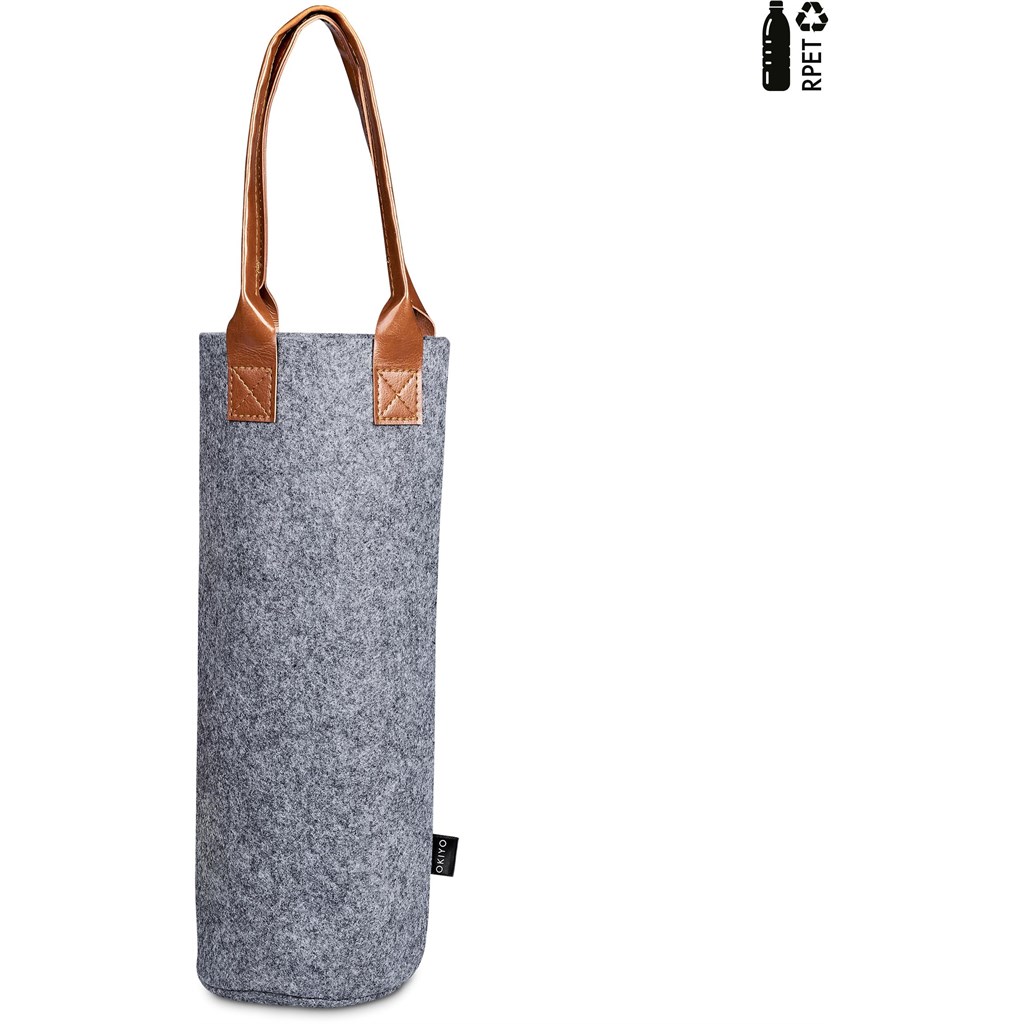 Okiyo Tahada RPET Felt Wine Tote - Image 3